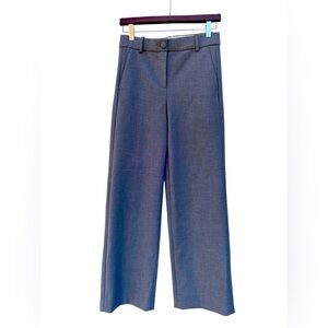 J. Crew Women's Pant Gray Sz 4P Straight Leg Tailored Trouser NWOT